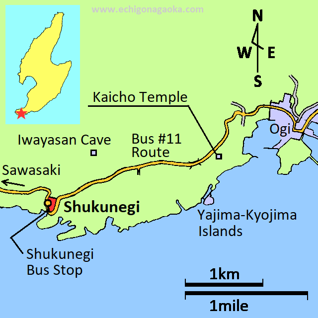 map of Shukunegi Village