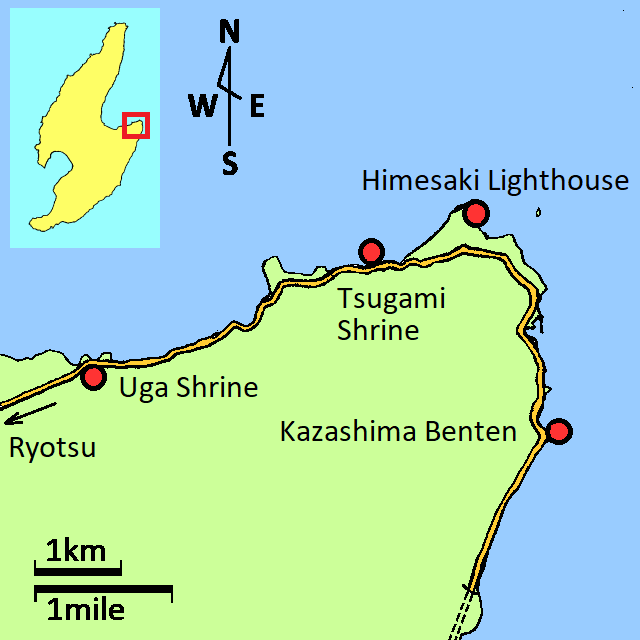 map of Himezaki on top page