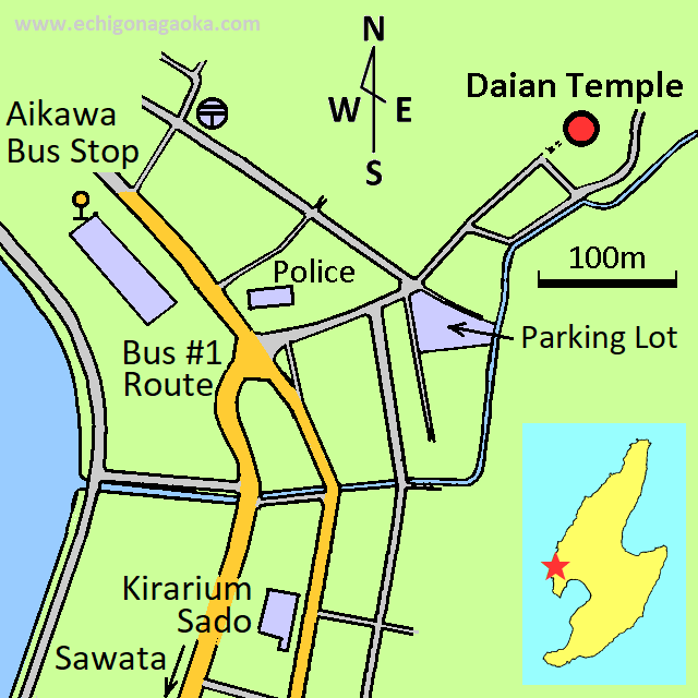 map of Daian Temple