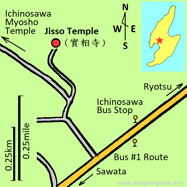 map of Jisso Temple