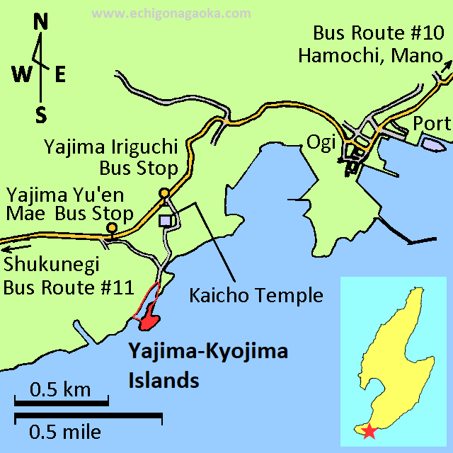 map of Yajima-Kyojima Islands